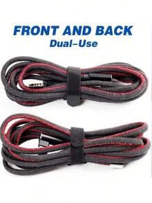 带钩环扣的理线器扎带 - 非常适合家庭电缆管理和园艺扎带 - 彩色 - 查看 4