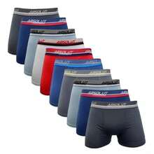 Boxer Briefs Kit With 3 Plus Size G1 G2 G3 G4 Extra Large Microfiber - Multicolor - View 4