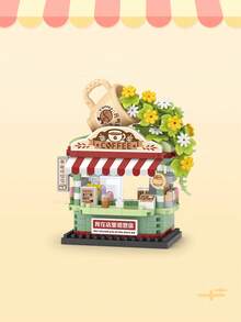 LOZ Micro-Blocks 日本街景模型玩具 - 食品店，3D 拼图玩具，290-360 件，适合男孩、女孩、学校、生日的礼物 - 彩色 - 查看 8