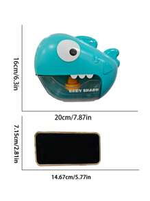1 pieza Máquina de burbujas automática con forma de dinosaurio, juguete interactivo con música eléctrica para el baño de niños, regalo familiar neutro en género