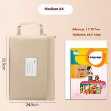 1 件防水 A4/A5/B5 尺寸孕妇文件收纳袋，大容量拉链文件袋，孕妇厚帆布手提包，产前护理用品，孕妇礼物，新妈妈礼物，预产期礼物，返校，学校用品