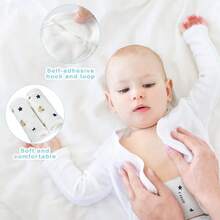 4 Dải quấn rốn cho bé, Đai quấn bụng mềm mại và ấm áp cho trẻ sơ sinh, Đai quấn bụng cho trẻ sơ sinh, Đai bảo vệ bụng cho trẻ sơ sinh, Ngăn ngừa nhiễm trùng rốn và giữ ấm bụng, Thoáng khí và thoải mái, Thích hợp làm quà tặng cho trẻ sơ sinh, Sử dụng ngoài trời - trắng - Xem 2