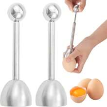 1pc Egg Cracker Tool, Stainless Steel Egg Opener With Egg Cups, Egg Topper Opener - Easily Cut And Remove The Top Of Soft-Boiled Eggs, Ideal For Kitchen