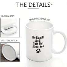 This Ceramic Mug With A Simple Text Pattern Is Machine-Washable, And Microwave-Safe. It Can Be Used To Hold Milk, Coffee, Tea And Other Beverages. It Is Especially Suitable For Various Scenarios Such As At Home And In The Office Back To School