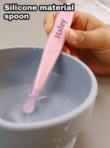 LICVIC Custom Name Baby Silicone Soft Spoons,Personalized Baby Led Weaning Spoon, Customized Silicone Baby Feeding Spoons,Customizable Name Silicone Spoons Baby,Gum-Friendly First Stage ,Suitable For Birthday,Anniversaries,Father'S Day,Mother'S Day,Ideas Gifts For Him/Her,Friends,Kids,Students,Mother,Couples,Besties,Boy,Girl,Family"