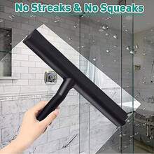 2-In-1 Silicone Scraper With Hook And Double-Sided Scraper Blades - Multi-Surface Glass/Tile/Wall Cleaner, Suitable For Shower/Kitchen/Car Windows/Bathroom Floors (Portable, Suitable For Home/Camping/Outdoor) - 1 PC - View 3