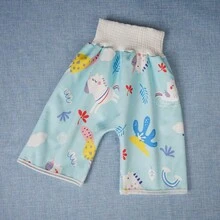 1 件防水、防漏儿童训练裤，柔软透气材质，可清洗和重复使用，适合婴幼儿，男孩和女孩的吸水如厕训练内裤，白天和夜间使用