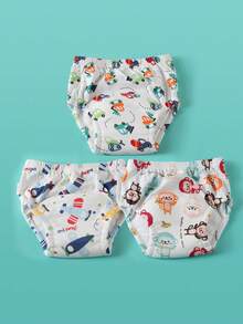 3/5 pezzi Pannolini lavabili riutilizzabili per l addestramento al vasino per neonati, mutandine assorbenti per l addestramento al vasino per bambini, pannolini di stoffa per bambini piccoli, mutandine di apprendimento per il vasino, adatti per l addestramento al vasino, combinazioni multiple, lista essenziale per neonati