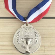 3/1 pieza Número de trofeo, medalla de premio, insignia de premio de metal de aleación de zinc de 1er, 2do y 3er lugar