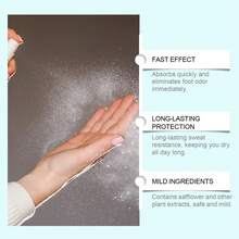 1包60ml鞋子袜子除臭喷雾除臭止汗脚臭鞋子除臭剂快速止汗去除脚臭改善脚汗持久清新护理喷雾