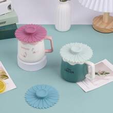 1/3pcs Dustproof Silicone Mug Cup Lids, Creative Sunflower Shaped Cup Cover, Cup Accessories