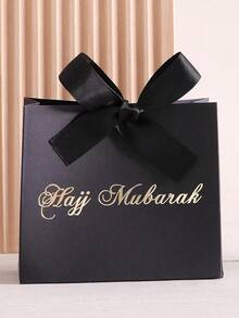 10-Pack Hajj Mubarak Sweets Gift Boxes - Elegant Small Gift Box With Gold Foil "Hajj Mubarak" - Black Paper Gift Box With Gold And Black Ribbon - Perfect For Chocolates, Small Gifts And Party Favors - Ideal For Hajj And Umrah Celebrations, Birthdays, Bridal Showers, Weddings - Multicolor - View 15