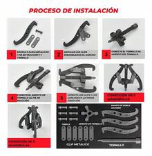 Extractor Engranes Poleas Reversible Automotriz Forja 3 Brazos 3 Pulgadas Vmingo Mexico - Bronce - Ver 8