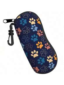 1 pezzo Custodia per occhiali di moda colorata, portatile e compatta per il viaggio e lo sport, contenitore morbido per occhiali da sole con gancio, perfetto per conservare gli occhiali in auto, per feste di rivelazione del sesso, compleanni, matrimoni e feste, il regalo perfetto per colleghi, amici e familiari, per il ritorno a scuola