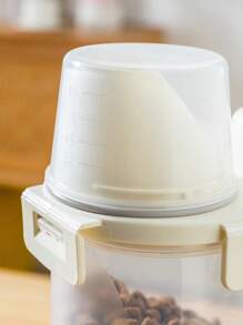 1 szt. / 2 szt. Pojemnik na karmę dla zwierząt, słoik do przechowywania karmy dla kotów, 3000 ml / 2500 ml / 1750 ml pojemnik do przechowywania karmy dla kotów lub psów, szczelna i odporna na wilgoć pokrywa z wagą, wygodny do dostarczania karmy dla zwierząt w razie potrzeby, głównym celem jest zapobieganie wilgoci karmy dla kotów/psów i powstrzymywanie zwierząt przed kradzieżą karmy, ułatwiające przechowywanie karmy dla zwierząt. Domowe pudełko do sortowania i przechowywania karmy dla zwierząt