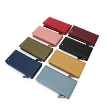 High Cow Leather Women Soft-Sided Wallets Women's Long Leather Money Clutch Portable Travel Passport Storage Purse With ID Window Simple Fashion Business Coin Purse Anniversary Valentine's Day Birthday Women Ladies Gift Business Top Layer Leather Women Wallet Card Holder Christmas Birthday Anniversary Gift - Multicolor - View 6