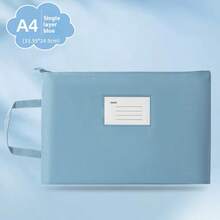 1 件防水 A4/A5/B5 尺寸孕妇文件收纳袋，大容量拉链文件袋，孕妇厚帆布手提包，产前护理用品，孕妇礼物，新妈妈礼物，预产期礼物，返校，学校用品