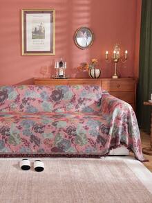 1 pieza Manta de sofá de estilo bohemio de moda, funda de sofá minimalista y lujosa, manta ligera, adecuada para todas las estaciones, antipolvo, antideslizante, antirayado, para decorar el sofá, proteger el sofá, aplicable para dormitorio, sala de estar, estudio, oficina, exterior, automóvil. - Multicolor - Ver 11