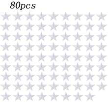 10/20/30/50/80 件五角星刺绣熨烫补丁缝纫/熨烫贴花补丁布艺配饰适用于服装、夹克、帽子、书籍、包包 - DIY 刺绣布贴，男女皆宜 - 黑色 - 查看 37