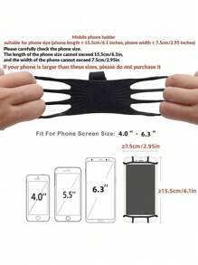2pcs Mobile Phone Stand, Stretchable Silicone Mobile Phone Stand, Suitable For Mobile Phones With A Length Of 15.5cm/6.1 Inches And A Width Of 7.5cm/2.95 Inches (For Mobile Phones Under). The Stand Can Rotate 360° And Is Suitable For Electric Bike And Bicycle Mobile Phone Stands