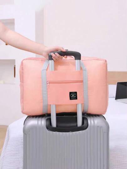 1 pieza Bolsa de equipaje con ruedas de gran capacidad, bolsa de maternidad portátil para el hospital, bolso de gimnasio deportivo, bolsa de viaje plegable, bolsa de almacenamiento de ropa