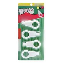 4 Stück tragbare Nano-Schwamm Zahnreiniger - Polypropylen Borsten, entfernt sanft Flecken, Rauch, Tee- und Weinflecken, für Zuhause und unterwegs manuelle Zahnaufhellung, farbenfroher Smile Aufhellungspad, Zahnpflege Werkzeug, ergonomisches Design, Polypropylen