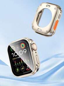 1pc Apple Watch S10 Series Protective Case Compatible With Apple Watch S10/9/8/7/SE/6/5/4/3/2/1, Fits 40mm/41mm/44mm/45mm/S10 42mm/46mm Dial Size