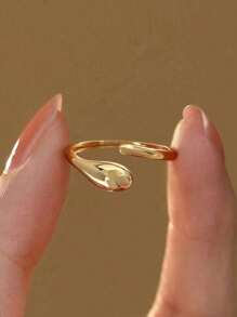 1pc 925 Sterling Silver Simple Single Head Teardrop Adjustable Toe Ring For Women Fine Ladies Jewelery Gift Women's Daily Wear