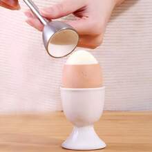 1pc Egg Cracker Tool, Stainless Steel Egg Opener With Egg Cups, Egg Topper Opener - Easily Cut And Remove The Top Of Soft-Boiled Eggs, Ideal For Kitchen