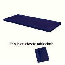 BRISCOES HOMEWARE Stretchable Polyester Tablecloth - Washable, Wrinkle-Resistant Rectangular Cover For Dining & Kitchen Parties