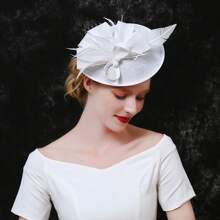 1pc Women's Kentucky Derby Fascinators Tea Party Hat Mesh Floral Feather Hair Clip Fascinator Headwear For Wedding Cocktail Mini Hats Tiny Hats Mini Top Hat Mini Cap, Gifts