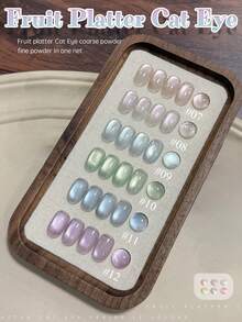 10ml春夏美甲热款冰透明通用白蓝绿粉色猫眼胶指甲油2025新款超闪白玻璃珠美甲用品