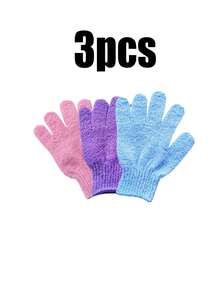 50-1 Pc, Bath Gloves For Shower Exfoliating,Exfoliating Gloves,Wash Gloves For Shower, Shower Exfoliating Gloves, 10 Colors Body Exfoliating Gloves With Hanging Loop, Scrub Exfoliating Gloves For Bath Face Spa Hand Sanitizer Deep Scrub Dead Skin Women Men Back To School - Multicolor - View 51