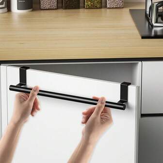 Multi-Functional Modern Kitchen Sink Wall-Mounted Towel Rack, Cabinet Door Hanging, Stainless Steel Door Rear Hook, No Drilling Required, Easy To Install, Suitable For Cabinets, Drawers, Bathrooms, And Home Organization Bathroom Accessories Bathroom Organizer Back To School Storage