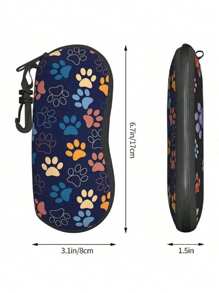 1 pezzo Custodia per occhiali di moda colorata, portatile e compatta per il viaggio e lo sport, contenitore morbido per occhiali da sole con gancio, perfetto per conservare gli occhiali in auto, per feste di rivelazione del sesso, compleanni, matrimoni e feste, il regalo perfetto per colleghi, amici e familiari, per il ritorno a scuola