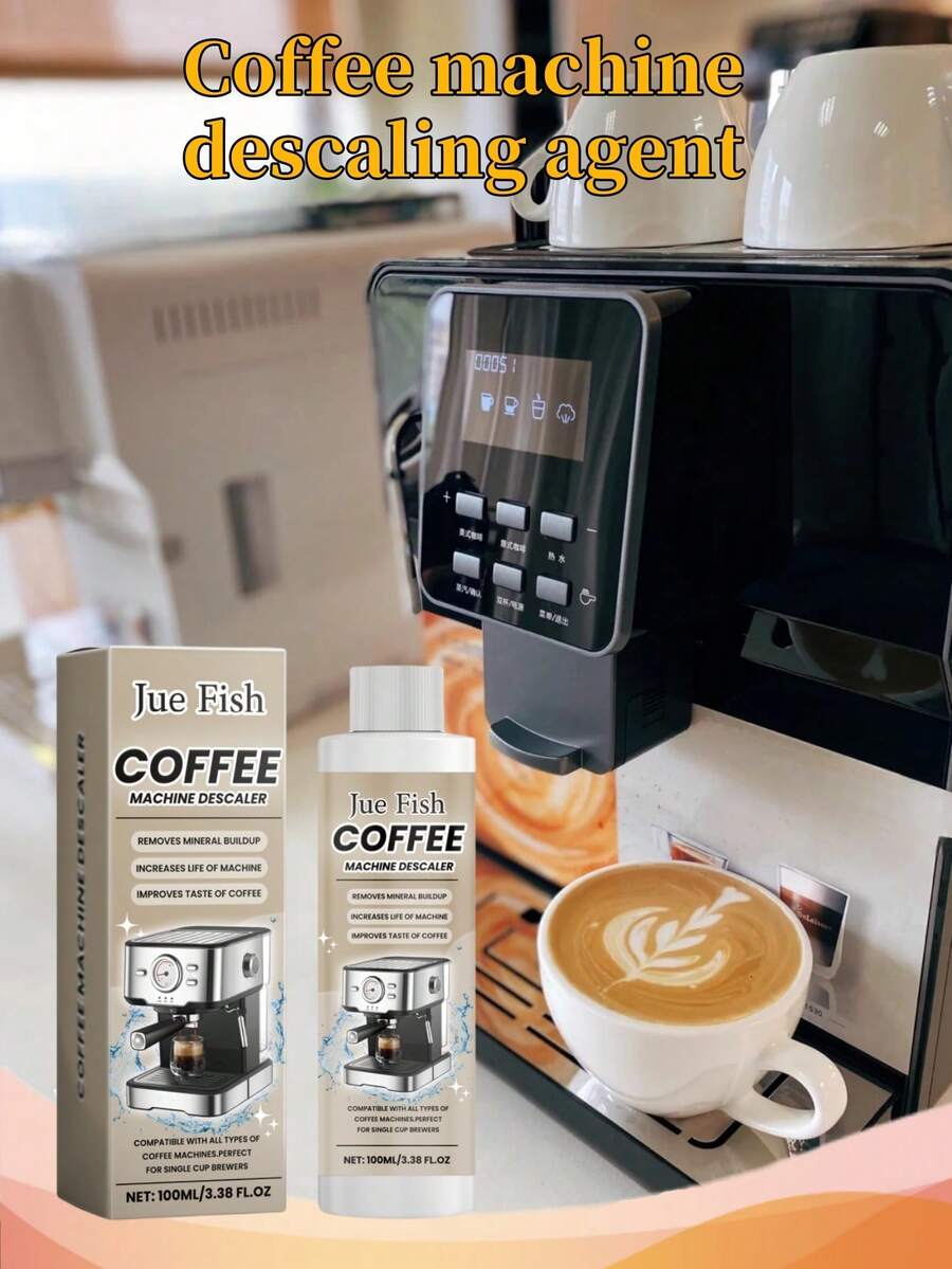 100ml Coffee Machine Descaler, Specialized Cleaning Agent For Coffee Machines To Remove Scale, Stains And Odors, Deep Cleaning For Home And Commercial Coffee Makers