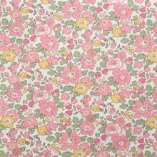 0.5m/1m/2m/3m/4m/5m*145cm Pink, Blue, Yellow Soft & Colorful Floral Printed Fabric, Comfortable & Breathable, Suitable For Garment Making And Various Sewing DIY Crafts - Multicolor - View 4