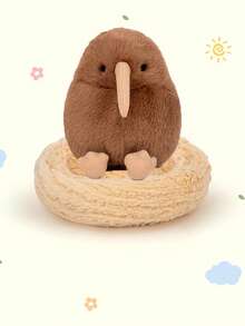 1pc Cute Realistic Small Bird & Bird Nest Plush Doll, Penguin Parrot Sparrow Doll, Home Office Decor, Kids Sleeping Companion, Birthday Gift - 彩色 - 查看 13