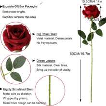 10Pcs/5Pcs/4Pcs/1pc Wine Red Rose Artificial Bridal Bouquet Realistic Velvet Faux Flower Flower Arrangement Decoration Fake Rose Artificial Rose For Valentine's Day Gifts Wedding Party Home Decoration, Birthday Gifts Outdoor Indoor Decor, Vase Floral Decor (Purchase Instructions: May Contain Odor, Please Place In Window For Ventilation For 1-2 Days)