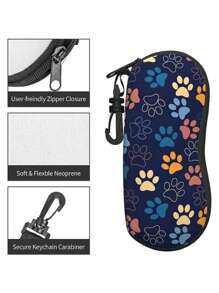 1 pezzo Custodia per occhiali di moda colorata, portatile e compatta per il viaggio e lo sport, contenitore morbido per occhiali da sole con gancio, perfetto per conservare gli occhiali in auto, per feste di rivelazione del sesso, compleanni, matrimoni e feste, il regalo perfetto per colleghi, amici e familiari, per il ritorno a scuola