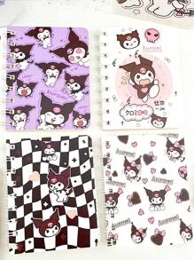 sanrio1 no use One 1pc/2pcs/3pcs Bag Random Medi, Kukumi, Yuyu Dog Kk Mini Notebook, A 100-Page Book With Various Colors And Designs, Small And Convenient, Creative High-Quality Student Stationery, Office Supplies, Gifts For Family, Friends, Colleagues - For Boys, Girls, School,Halloween Gifts,School Supplies