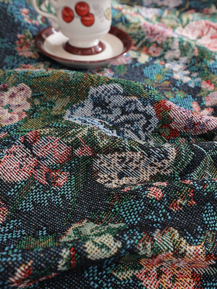 1件时尚波西米亚风沙发毯，轻盈奢华简约沙发套，毯子，四季皆宜，防尘，防滑，防刮，装饰沙发，保护沙发，适用于卧室、客厅、书房、办公室、户外、汽车。 - 彩色 - 查看 9