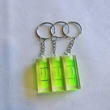 1pc/3pcs Plastic Level Keychain, Portable For Home Measuring, Outdoor, Gifts, Suitable For Handcraft Lovers & Boyfriends - Green - View 10