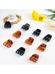 8 piezas de pinzas de pelo de colores múltiples para mujer, adecuadas para vestidos diarios, simples y versátiles, pinzas de pelo, accesorios de pelo casuales de otoño e invierno para mujer para looks de vacaciones