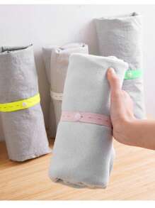 Macaron Lala Roll kledingopbergriem, vouwbaar voor kleding van luie mensen, knopen van kleding en broeken, touwgordijn, kledingbindriem, speciaal voor het binden van quilts
