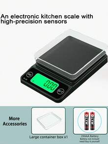 1pc Small Electronic Scale, Jewelry Scale, Gold Scale, Powder Scale. Tea, Coffee Beans, Powder, Jewelry, Metals And Other Small Items Can Be Measured Quickly And Accurately. 0.01 G Accuracy, Can Measure 500 G, Suitable For Kitchen And Daily Measurement. Battery Not Included [ New Year Sale]