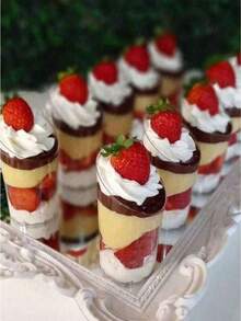 0 piezas/20 piezas/30 piezas/40 piezas Taza de mousse con ángulo redondo, taza de pudín transparente, suministros para fiestas, bodas y servicio de catering, recipiente para alimentos, mini taza para postre y aperitivo, apta para fiestas, bodas, catering, helado, frutas, leche y pudín, artículos de cocina