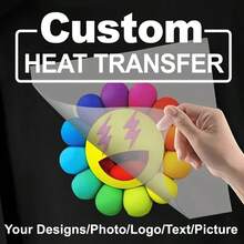 DIY Sticker Set - Cool Custom Heat Transfer Film, Personalized Stickers, Washable Stamp Labels, Colorful Customized Stickers, Badges, Clothes, T-Shirts, Pillowcases, Bags, DIY Supplies,Graphic Print,Home & Living,Haunt Your Home,Personalized Labels - Multicolor - View 2