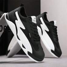 Men's Breathable Mesh Casual Sneakers,New 2025 Collection, Versatile Wear For All Seasons, Low-Top Comfortable Non-Slip Durable Minimalist Design, Suitable For Work Commute, Outdoor Skateboarding, Vacation, Travel, Lightweight Running