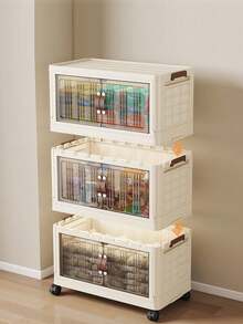 5/4/3/2/1 Layer Storage Cabinet, Home Folding Wardrobe, Clothes Organizer, Snack Cabinet, Baby/Kids Storage, No Assembly Required - Multicolor - View 6